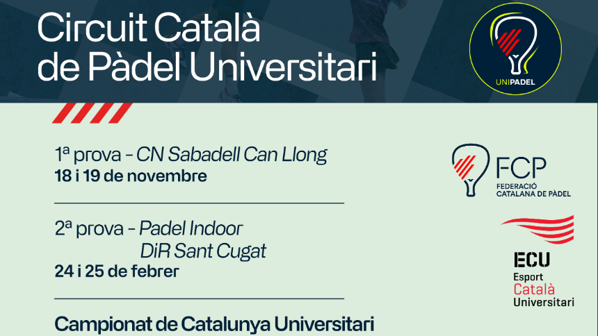 Arriba de nou el Pàdel universitari: UNIPÀDEL 2024!